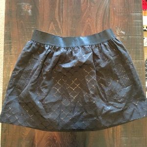 Mini skirt. Lined skirt